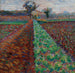 z polem z drzewami - Umberto Boccioni — widok dzieła