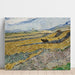 Reprodukcja obrazu zamkniętego pola z rolnikiem - Vincent van Gogh