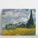 Reprodukcja obrazu Pole pszenicy z cyprysami - Vincent van Gogh