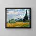 Reprodukcja obrazu Pole pszenicy z cyprysami - Vincent van Gogh