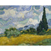 Reprodukcja obrazu Pole pszenicy z cyprysami - Vincent van Gogh