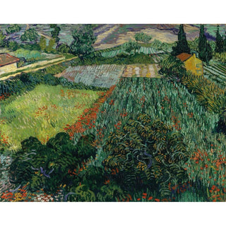 Champ de coquelicots - Vincent van Gogh | Reproduction Tableau Décoration murale affiche copie