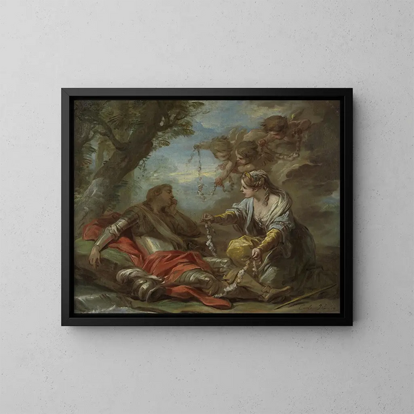 Rinaldo i Armide - Charles André van Loo — oprawiony obraz na ścianie
