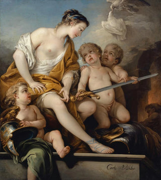 CharlesAndr van Loo - Venus And Cupids With The Arms Of Mars.webp