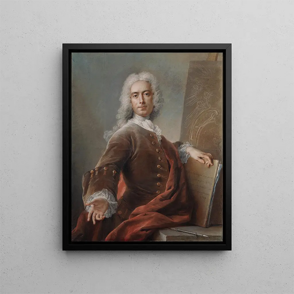 Autoportret - Charles-Antoine Coypel — oprawiony obraz na ścianie