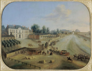 CharlesLopold Grevenbroeck - Vue du Chteau de la Muette avec larrive du Roi.webp