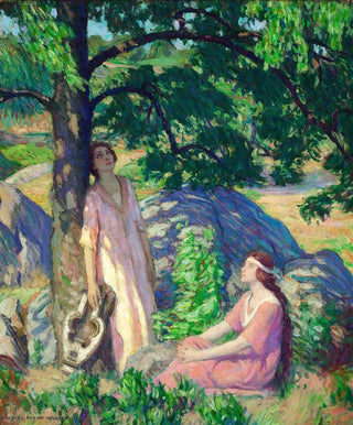 Pod drzewem - Charles Allan Winter — widok dzieła