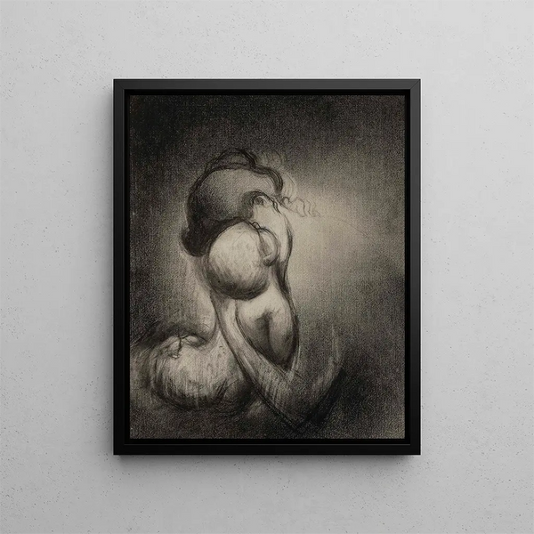 Charles Angrand - Mre embrassant son enfant.webp