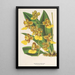 Oncidium bicallosum - Charles Antoine Lemaire — oprawiony obraz na ścianie