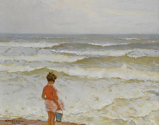 Charles Atamian - Girl by the seashore.webp