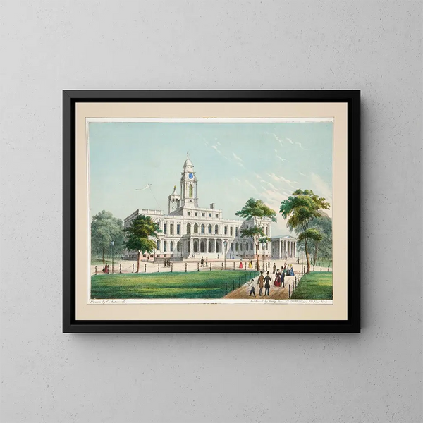 Hôtel de ville - Charles Autenrieth — oprawiony obraz na ścianie