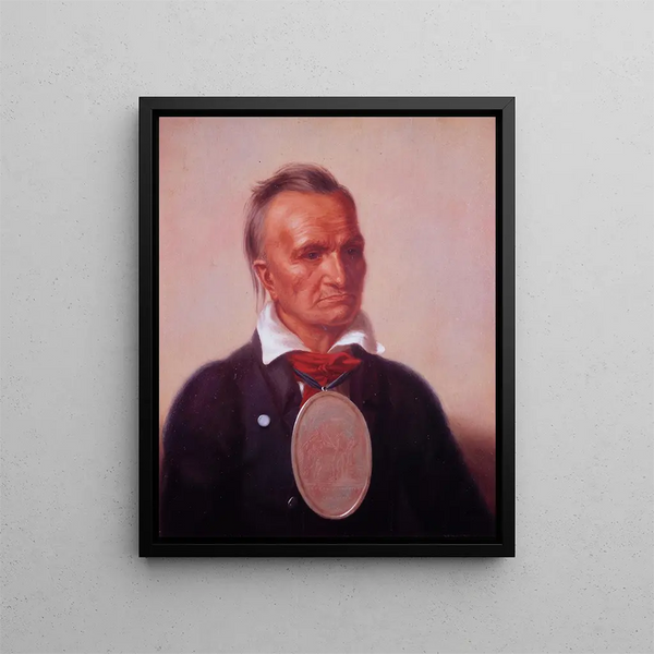 Sagoyewatha, znany jako Red Jacket - Charles Bird King — oprawiony obraz na ścianie