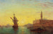Widok na Pałac Dożów w Wenecji - Charles Clement Calderon — widok dzieła