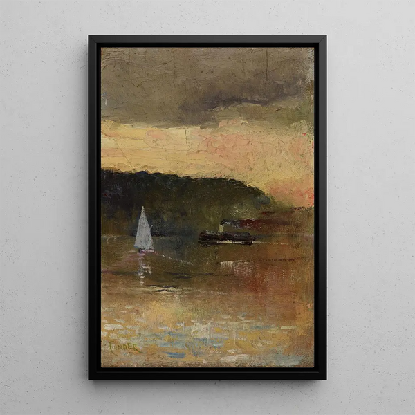 Reprodukcja obrazu Zachód słońca nad portem w Sydney - Charles Conder