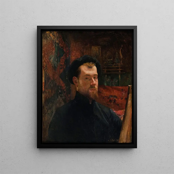 autoportret - Charles Cottet — oprawiony obraz na ścianie