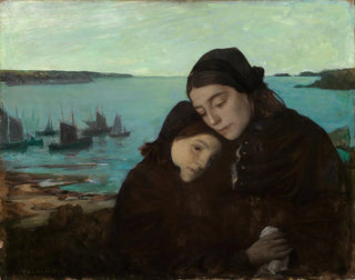żałobny - Charles Cottet — widok dzieła