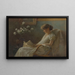 Un Coin confortable - Charles Courtney Curran — oprawiony obraz na ścianie