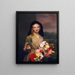 La fille aux fleurs - Charles Cromwell Ingham — oprawiony obraz na ścianie