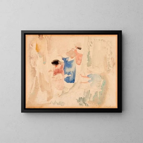 szkiców artystów - Charles Demuth — oprawiony obraz na ścianie