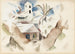 Bermudes nr 1 Drzewo i dom - Charles Demuth — widok dzieła
