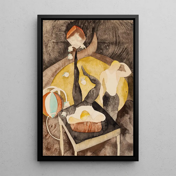 Reprodukcja obrazu En vaudeville, deux acrobates jongleurs - Charles Demuth