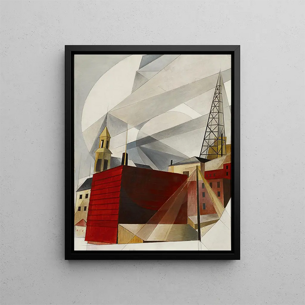 Lancaster - Charles Demuth — oprawiony obraz na ścianie