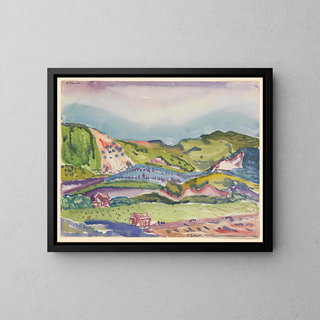 Charles Demuth - Mountain with Red House.webp