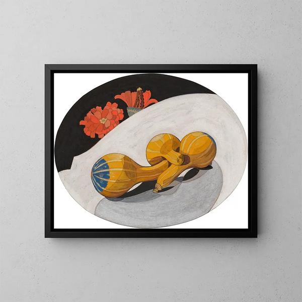 Dyni i cynii - Charles Demuth — oprawiony obraz na ścianie