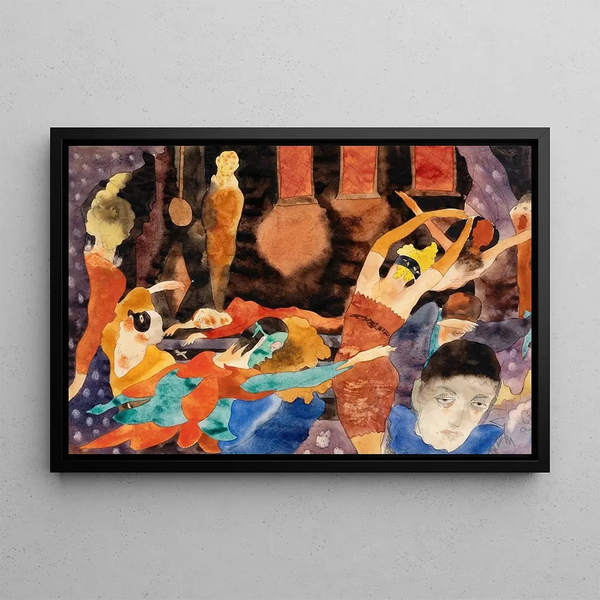Maski Czerwonej Śmierci - Charles Demuth — oprawiony obraz na ścianie