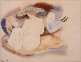 Charles Demuth - Woman with Hat and 2 Figures.webp