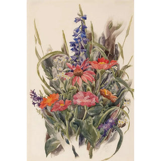 Charles Demuth - Zinnias Larkspur and Daisies.webp
