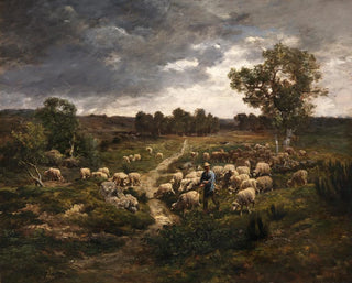 Moutons - Charles Émile Jacque — widok dzieła