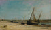 Statki na wybrzeżu w Étaples - Charles François Daubigny — widok dzieła