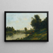 Brzeg Oise - Charles François Daubigny — oprawiony obraz na ścianie