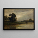 Bords de l'Oise - Charles François Daubigny — oprawiony obraz na ścianie