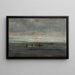Rybacy zbierający małże - Charles François Daubigny — oprawiony obraz na ścianie