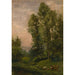 Reprodukcja obrazu pejzaż Stade de création Étude - Charles François Daubigny