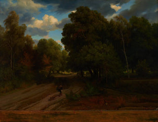 Charles Franois Daubigny - The Crossroads of the Eagles Nest Fontainebleau Forest.webp