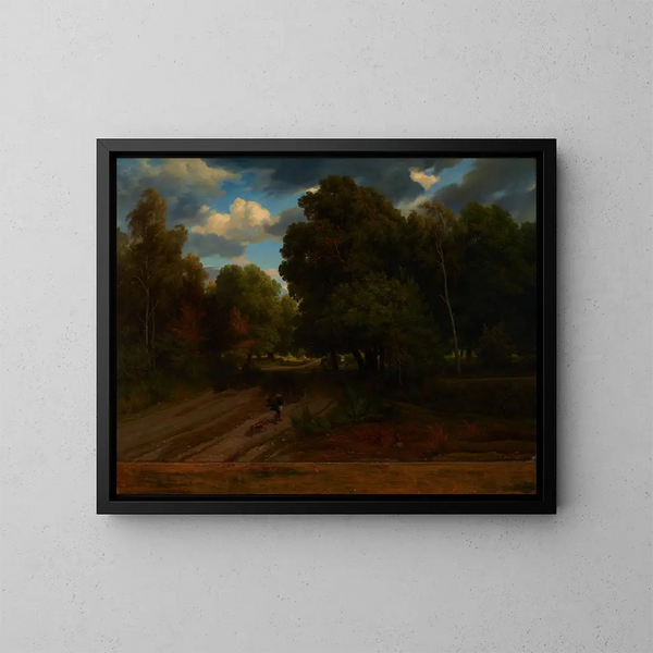 Le carrefour du nid d'aigles, forêt de Fontainebleau - Charles François Daubigny — oprawiony obraz na ścianie