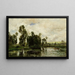 Le Bord de l'étang - Charles François Daubigny — oprawiony obraz na ścianie