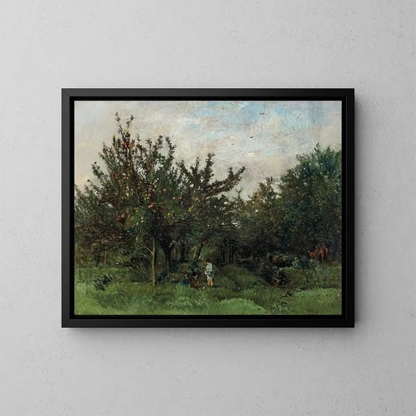 Sad - Charles François Daubigny — oprawiony obraz na ścianie