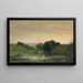 L'étang de Gillieu Dauphin Solitude - Charles François Daubigny — oprawiony obraz na ścianie