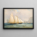La goélette du Royal Yacht Squadron Viking au large des Needles - Charles Gregory — oprawiony obraz na ścianie