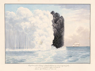 Charles Hamilton Smith - Eruption of the Volcanic Island Sabrina.webp