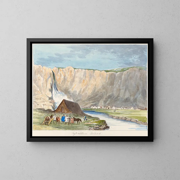 Fossvllum Islande - Charles Hamilton Smith — oprawiony obraz na ścianie