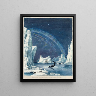 Charles Hamilton Smith - Icebergs and Aurora Borealis in the Arctic Regions.webp