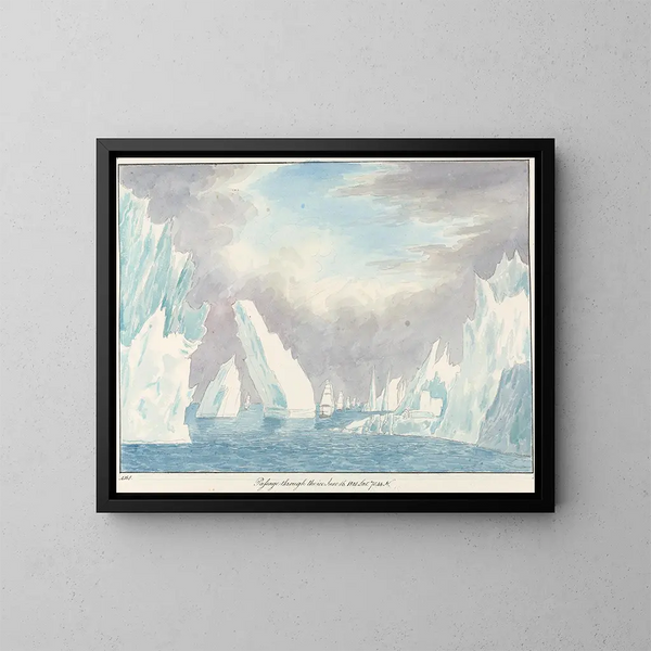 Passage à travers la glace - Charles Hamilton Smith — oprawiony obraz na ścianie