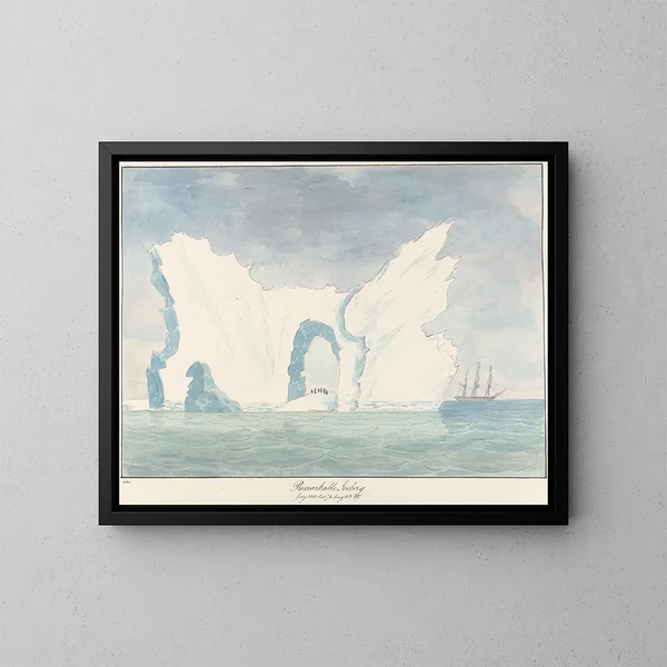 Iceberg niezwykły - Charles Hamilton Smith — oprawiony obraz na ścianie