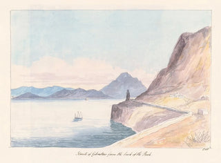 Charles Hamilton Smith - Straits of Gibraltar From the Back of the Rock.webp