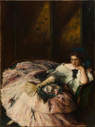 Charles Haslewood Shannon - Souvenir of an International Ball Portrait of Miss Kathleen Bruce.webp